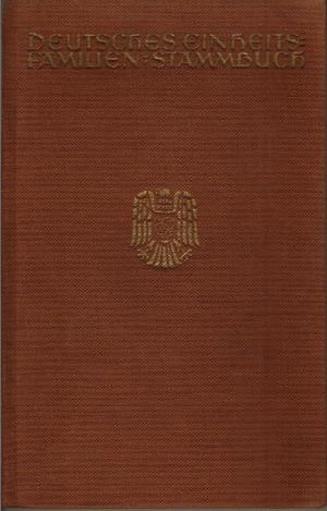 Deutches Einheits Familien Stammbuch: Cover and a page.